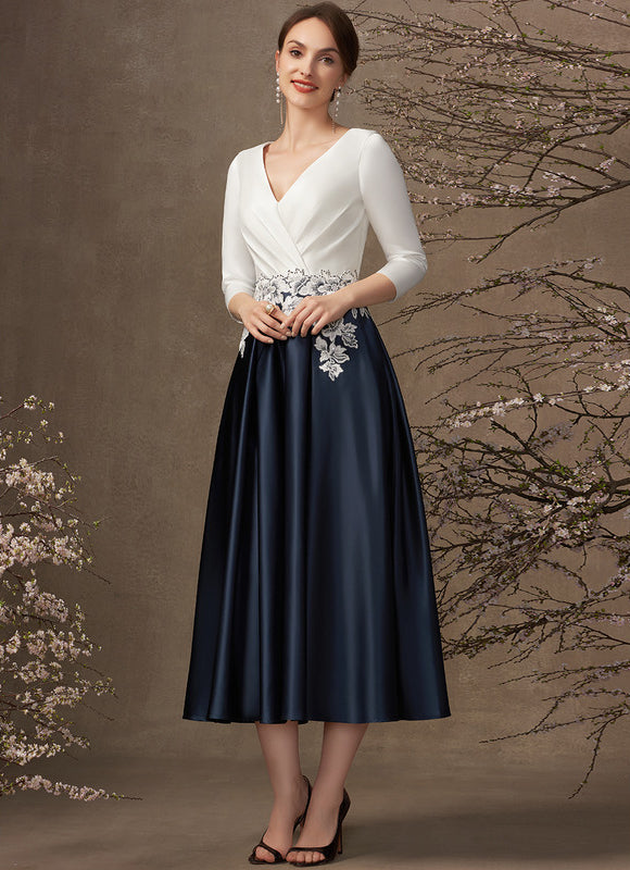 Robe Chic Élégance Bicolore - gallery 3