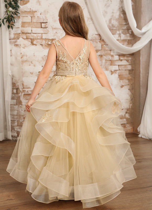 Robe Chic Dorée Tulle - gallery 1