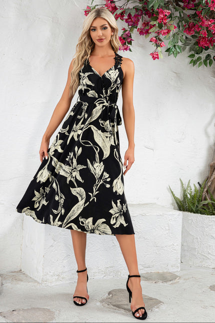 Robe Chic Fleurie Marine - gallery 1