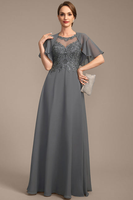 Robe Chic Violette Brodée - gallery 2