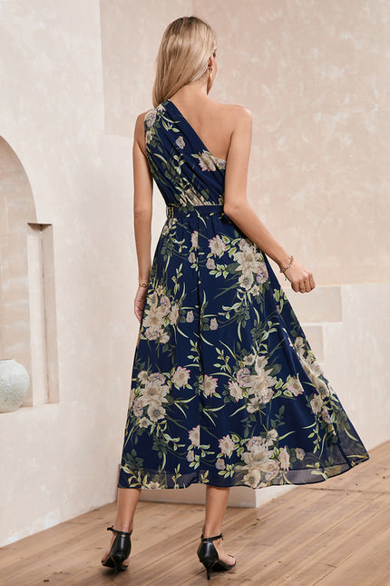 Robe Chic Asymétrique Florale - gallery 3