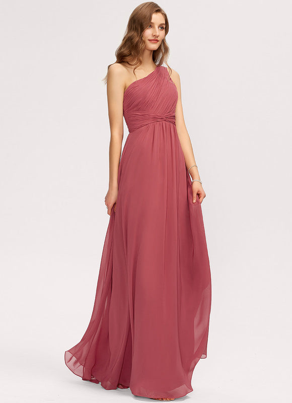 Robe Chic Asymétrique Beige - gallery 2