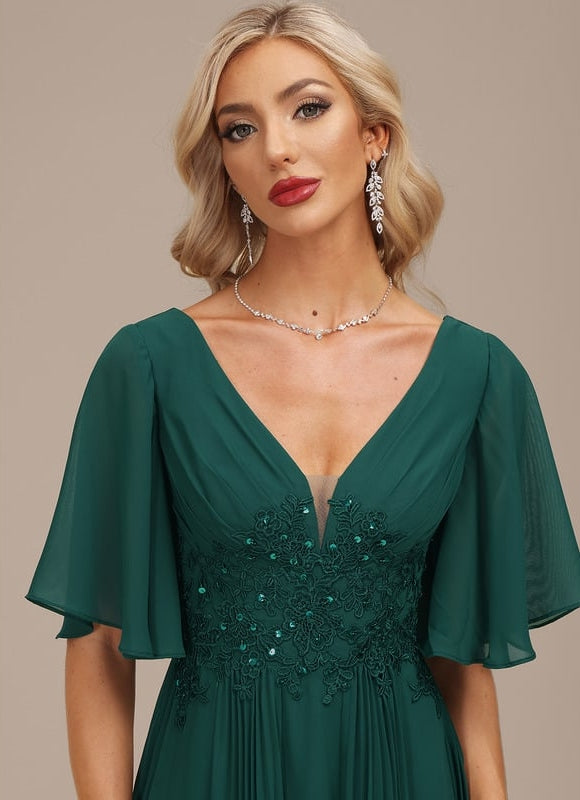 Robe Chic Veste Plissée Émeraude - gallery 1