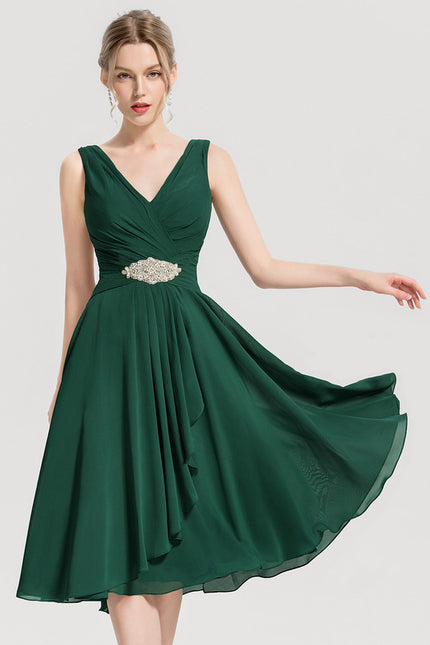 Robe Chic Verte Fluidité - gallery 7