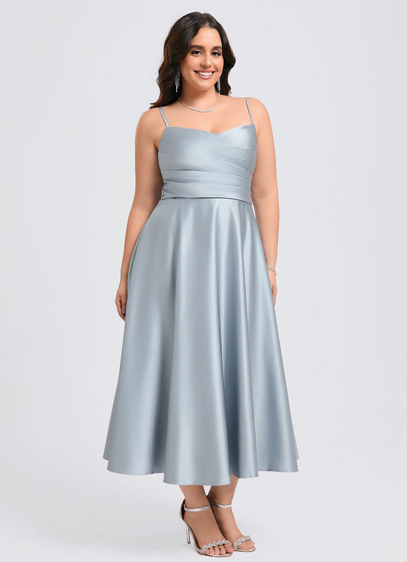 Robe Chic Satinée Aigue-Marine - gallery 8