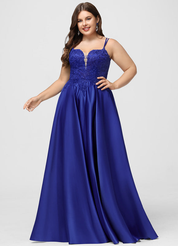 Robe Chic Bleu Satinée - gallery 5