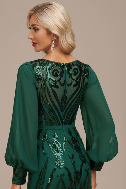 Robe Chic Illusion Émeraude - gallery 3