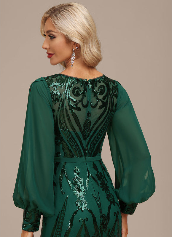 Robe Chic Illusion Émeraude - gallery 3