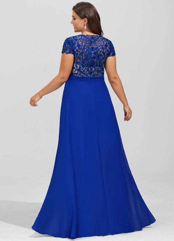 Robe Chic Longue Marine Élégante - gallery 7