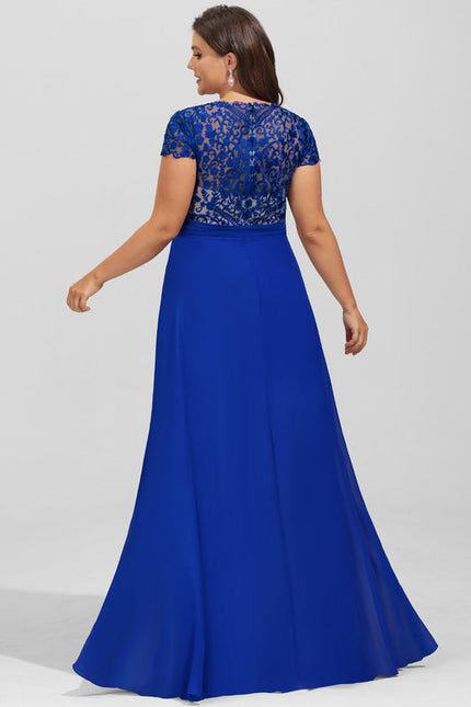 Robe Chic Longue Marine Élégante - gallery 7