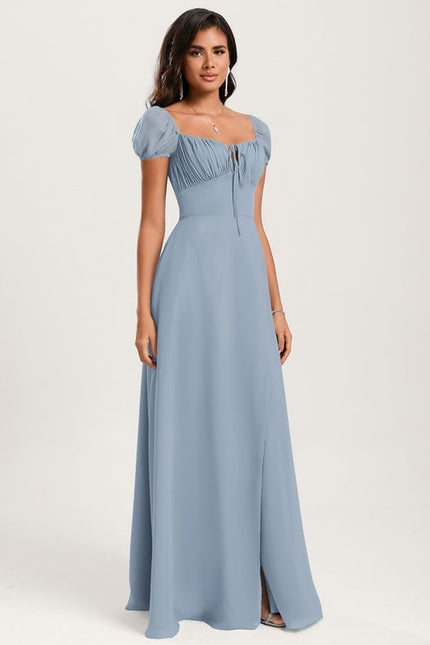 Robe Chic Longue Verte Raffinée - gallery 3