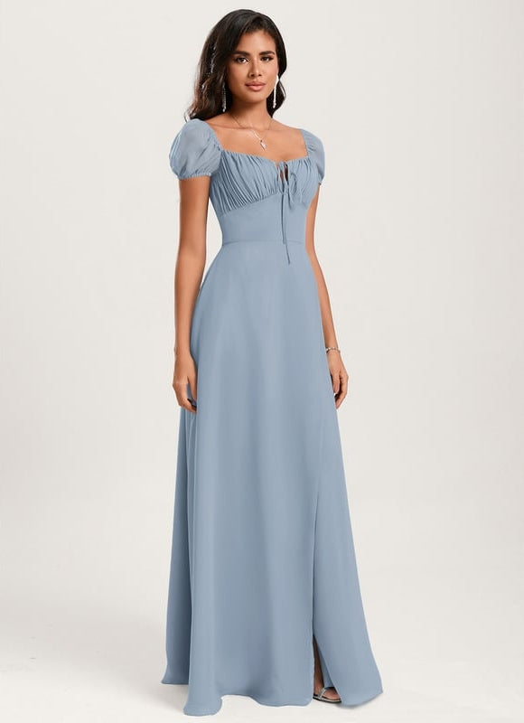 Robe Chic Longue Verte Raffinée - gallery 3