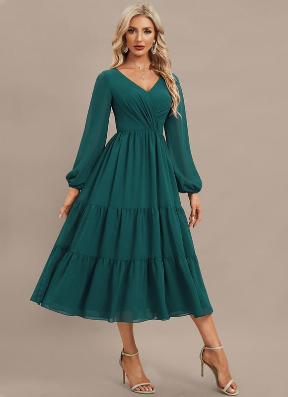 Robe Chic Émeraude Flottante - gallery 4