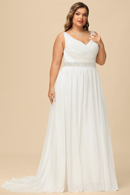 Robe Chic Chiffon Traîne - gallery 6