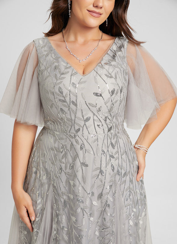 Robe Chic Argentée Légère - gallery 9