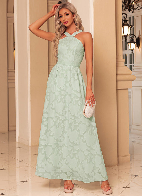 Robe Chic Maxi Menthe Florale