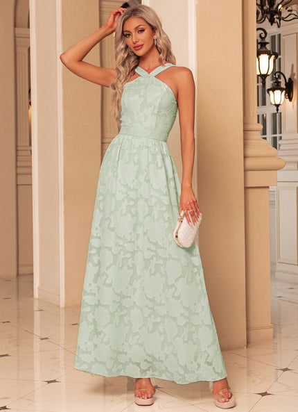 Robe Chic Maxi Menthe Florale