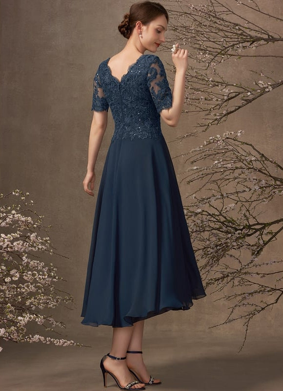 Robe Chic Émeraude Dentelle - gallery 6