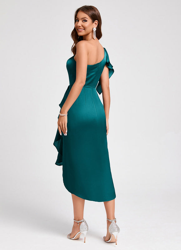 Robe Chic Satinée Élévée - gallery 4