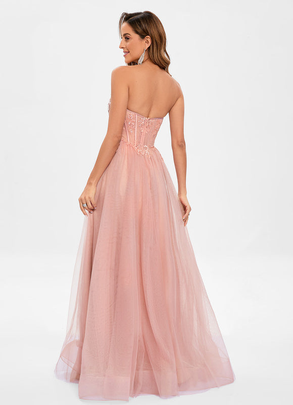 Robe Chic Tulle Poudrée - gallery 1