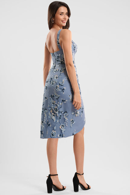 Robe Chic Floral Bleu - gallery 5