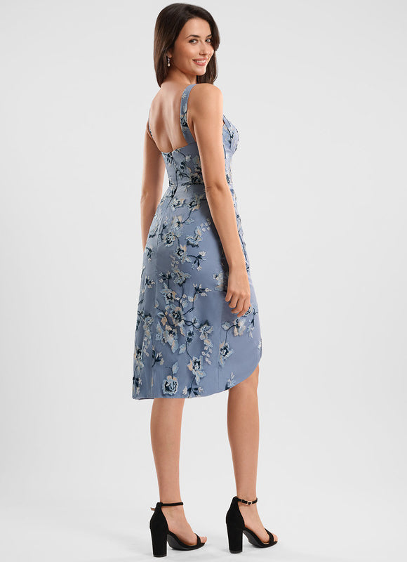 Robe Chic Floral Bleu - gallery 5