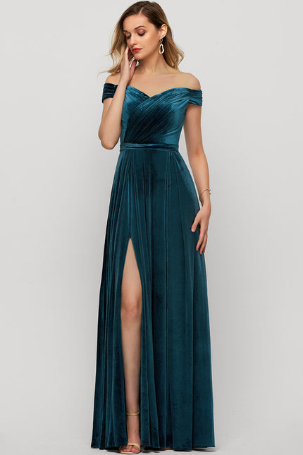 Robe Chic Velours Azur Révélateur