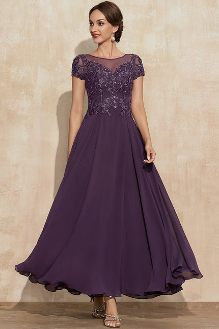 Robe Chic Chiffon Étoilée