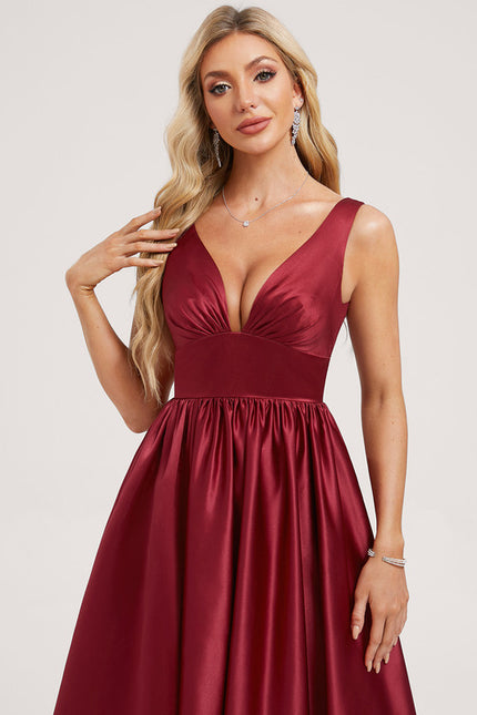 Robe Chic Satinée Rose Pâle - gallery 3