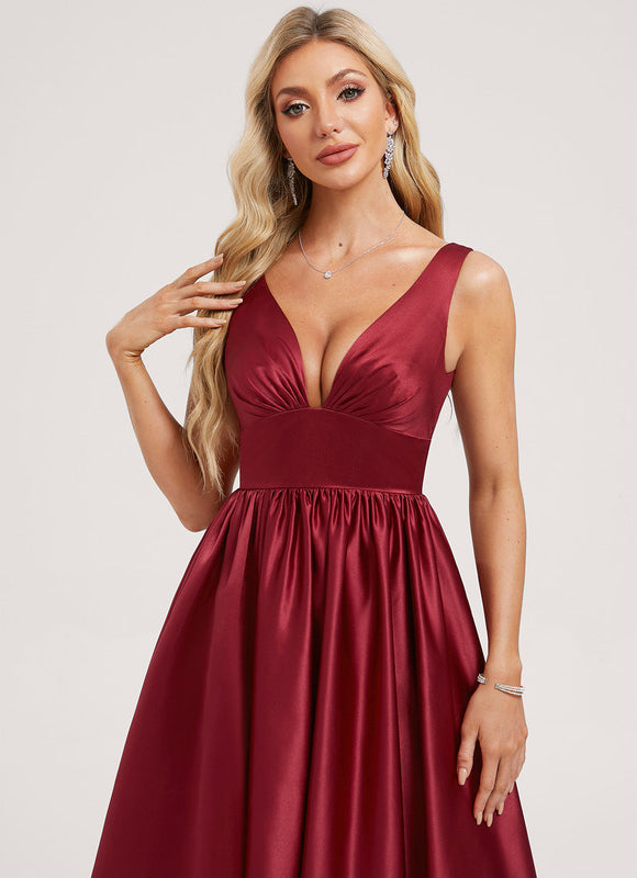 Robe Chic Satinée Rose Pâle - gallery 3