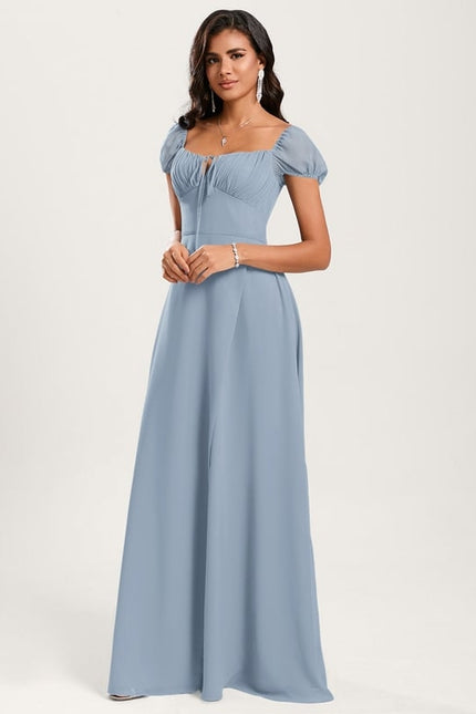 Robe Chic Longue Verte Raffinée - gallery 4