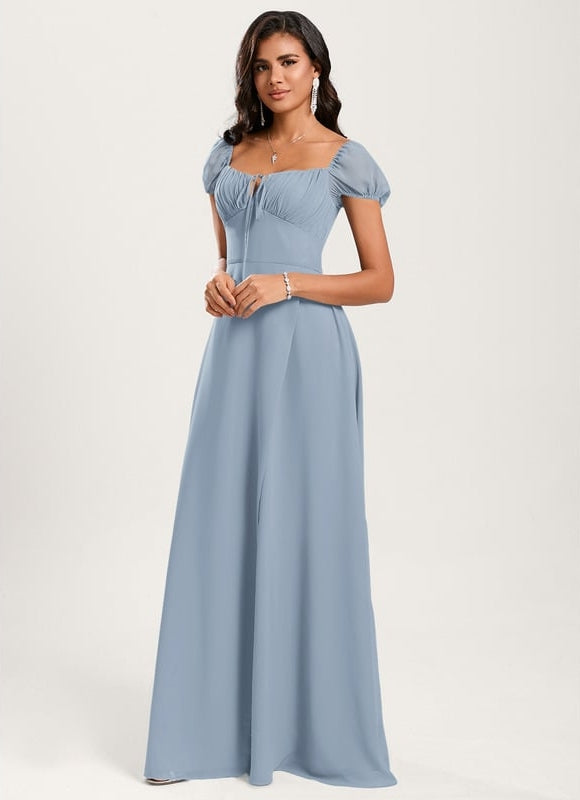 Robe Chic Longue Verte Raffinée - gallery 4