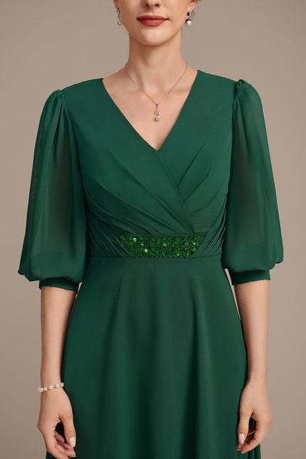 Robe Chic Mère Émeraude - gallery 7