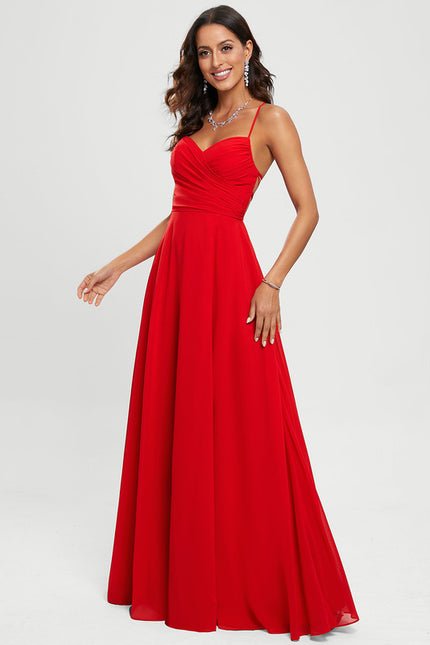 Robe Chic Rouge Élégante - gallery 3