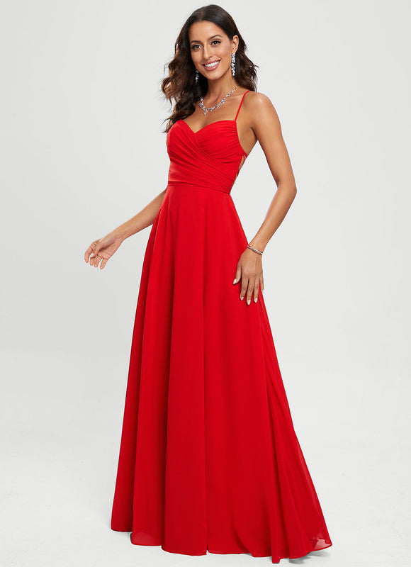 Robe Chic Rouge Élégante - gallery 3