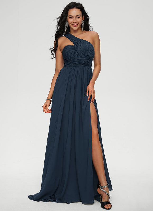 Robe Chic Satin Asymétrique - gallery 3