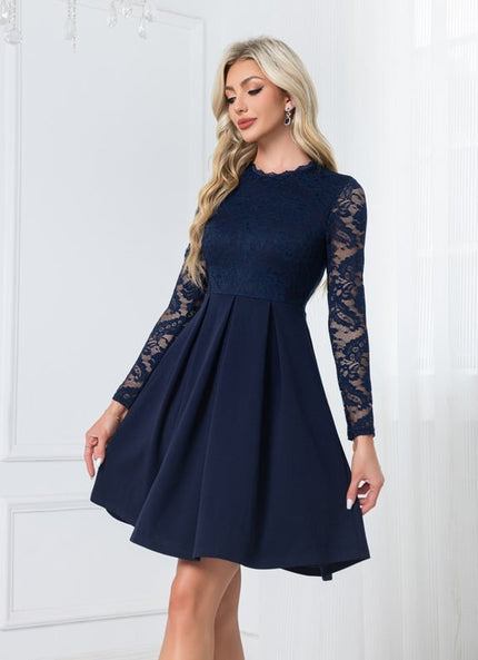 Robe Chic Dentelle Trapèze