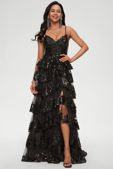 Robe Chic Étoilée Noir - gallery 2