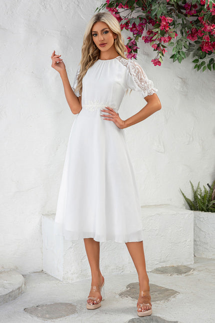 Robe Chic Éthérée Blanche - gallery 2
