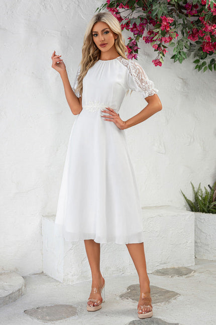 Robe Chic Éthérée Blanche - gallery 2