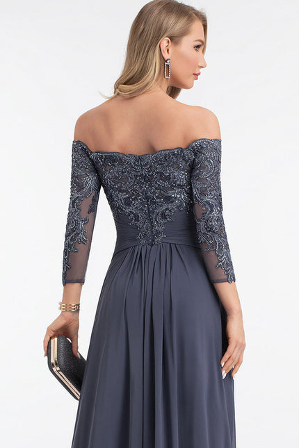 Robe Chic Élégante Charbon - gallery 3