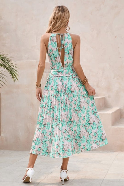 Robe Chic Trapèze Verte - gallery 5