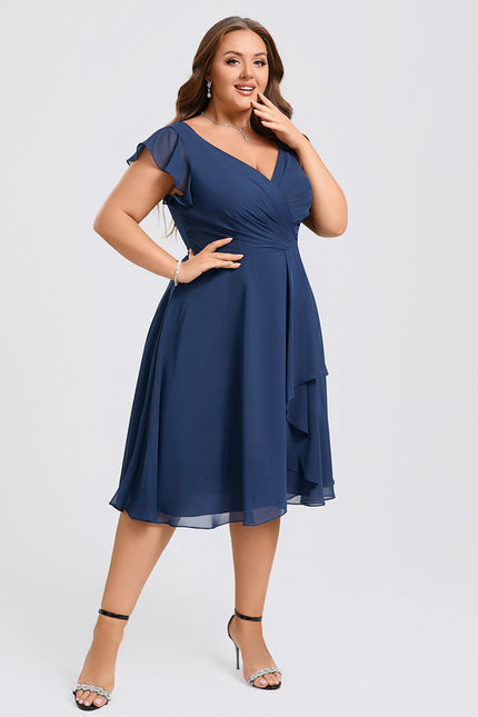 Robe Chic Bleu Élégance Flottante - gallery 8