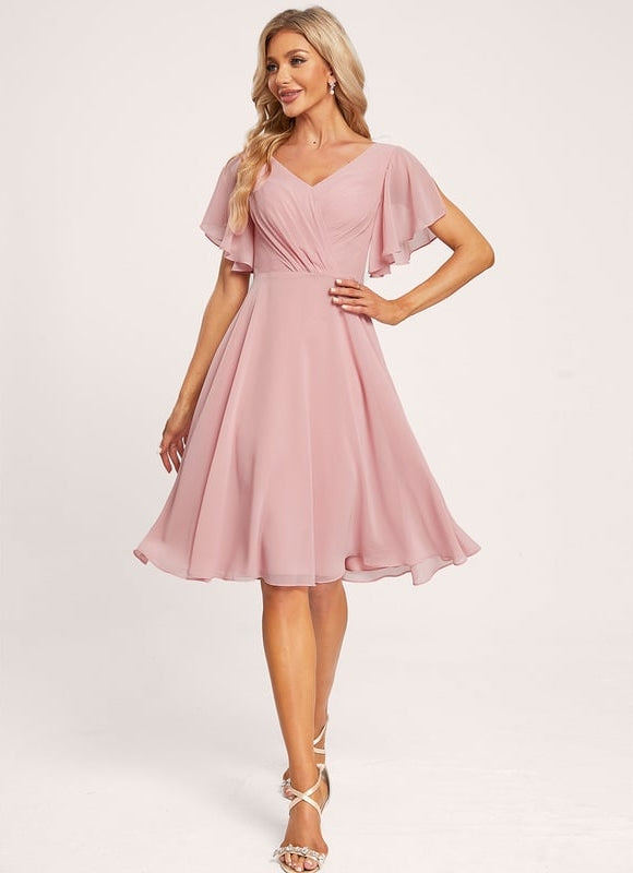 Robe Chic Chiffon Poudré