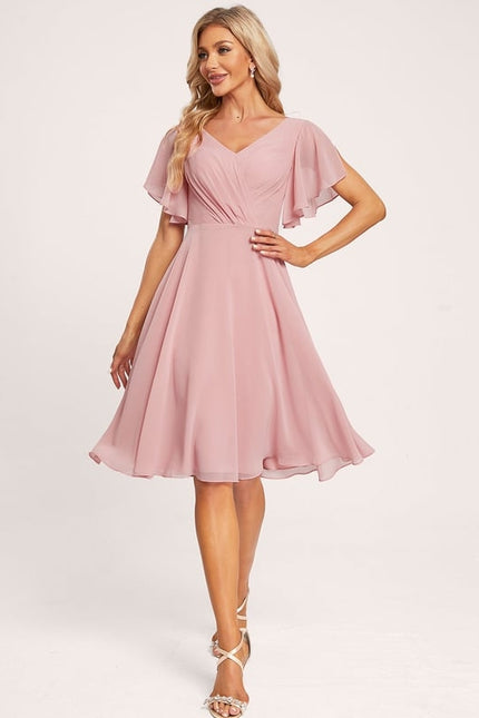 Robe Chic Chiffon Rosé