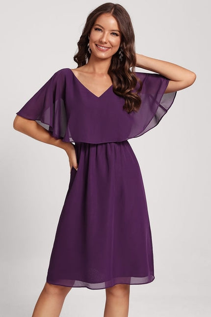 Robe Chic Bleu Nuit Élégante - gallery 5