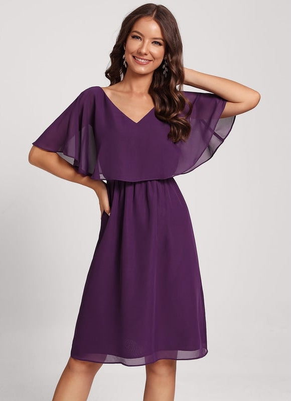 Robe Chic Bleu Nuit Élégante - gallery 5