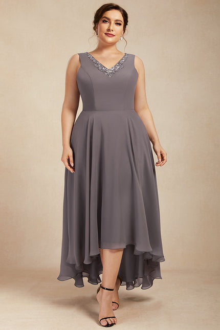 Robe Chic Couture Grise - gallery 8