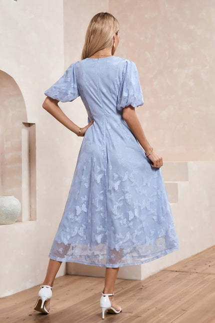 Robe Chic Mi-Longue Ajourée - gallery 2