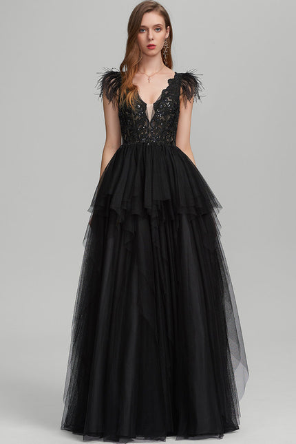 Robe De Soirée Longue Chic Noire